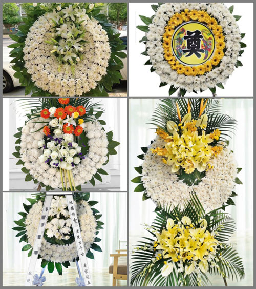 湖北黄石市阳新县浮屠镇森铺村花圈速递